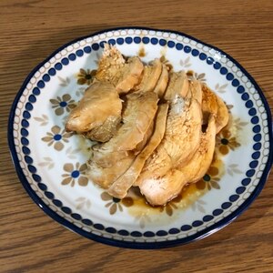 レンジで簡単♪むね肉で鶏チャーシュー